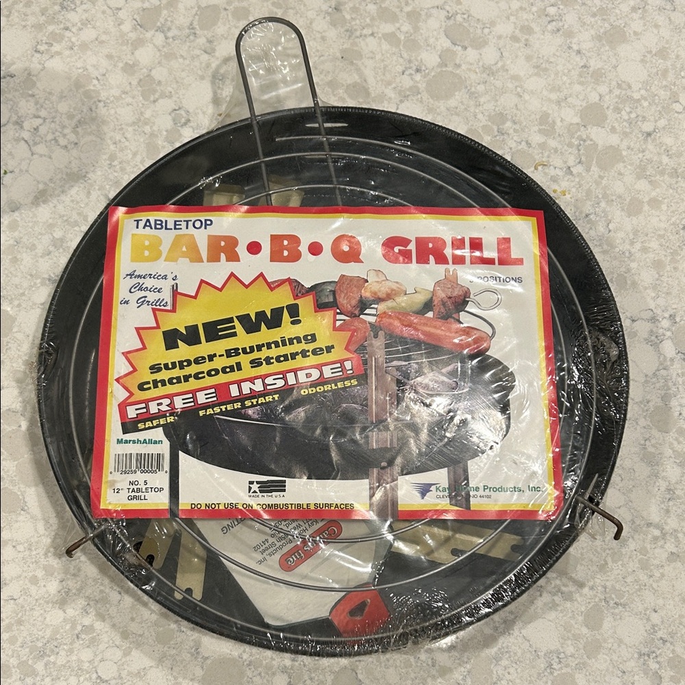 NWT - KAY HOME PRODUCTS No. 5 Tabletop BBQ Grill great for Camping